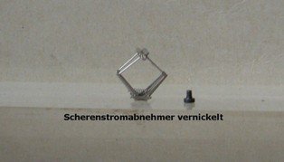 8955-v  -  Scherenstromabnehmer vernickelt