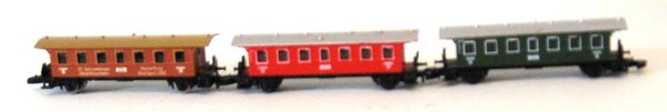 Z-813 -3 verschiedene Länderbahnwagen